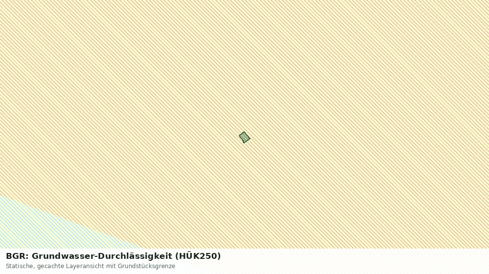 Statische Kartenansicht: BGR: Grundwasser-Durchlässigkeit (HÜK250)