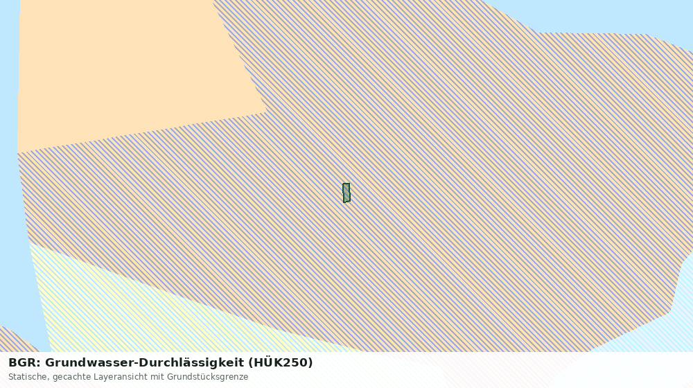 Statische Kartenansicht: BGR: Grundwasser-Durchlässigkeit (HÜK250)