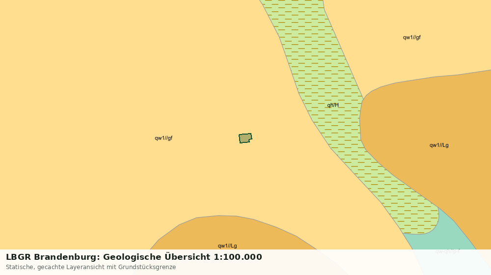 Statische Kartenansicht: LBGR Brandenburg: Geologische Übersicht 1:100.000
