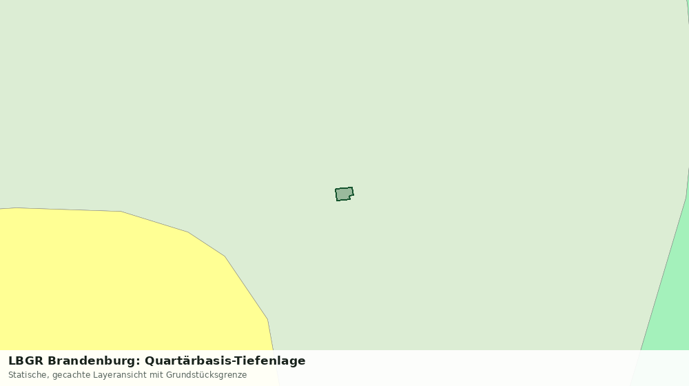 Statische Kartenansicht: LBGR Brandenburg: Quartärbasis-Tiefenlage
