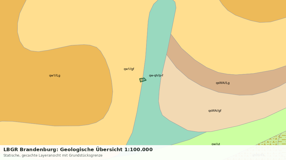 Statische Kartenansicht: LBGR Brandenburg: Geologische Übersicht 1:100.000