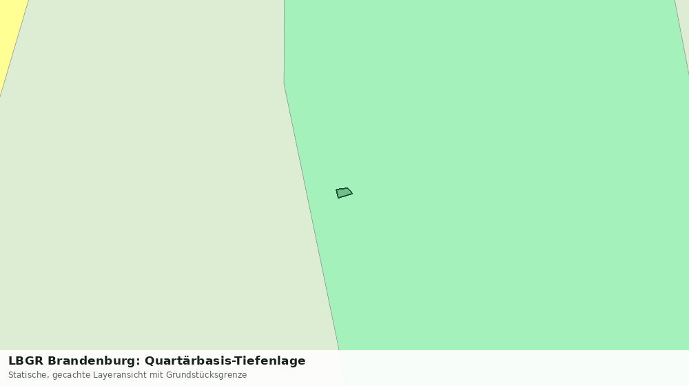 Statische Kartenansicht: LBGR Brandenburg: Quartärbasis-Tiefenlage