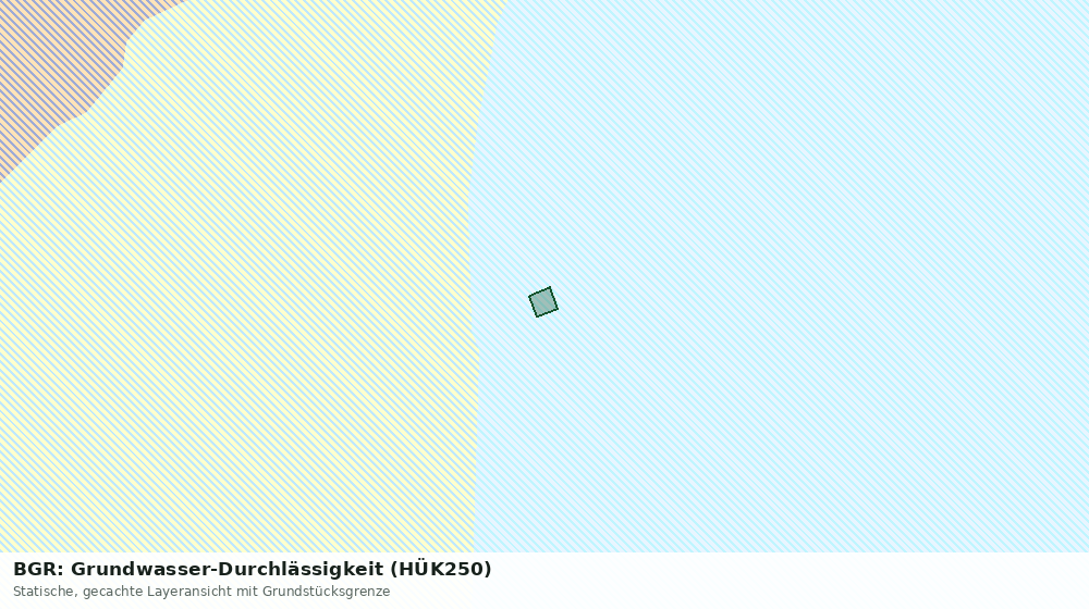 Statische Kartenansicht: BGR: Grundwasser-Durchlässigkeit (HÜK250)