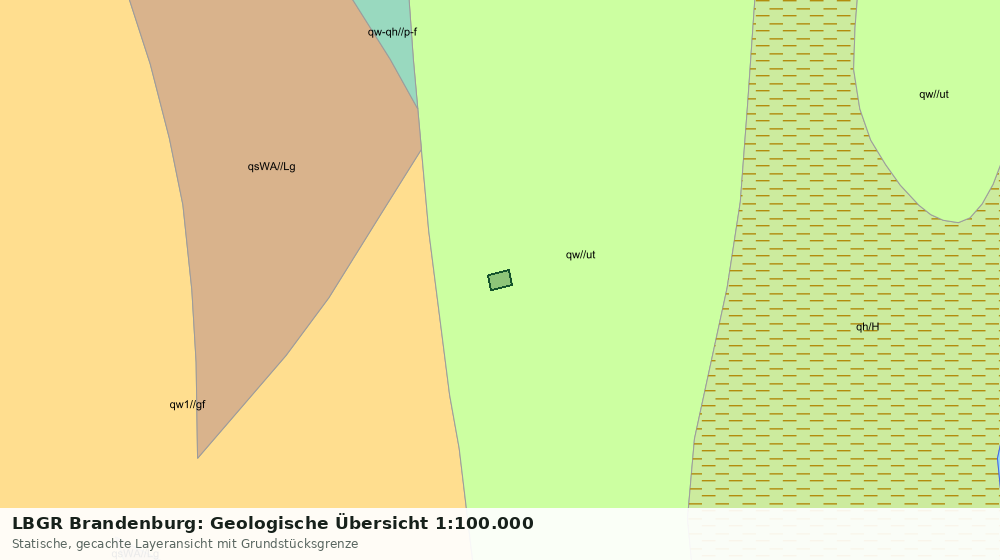 Statische Kartenansicht: LBGR Brandenburg: Geologische Übersicht 1:100.000