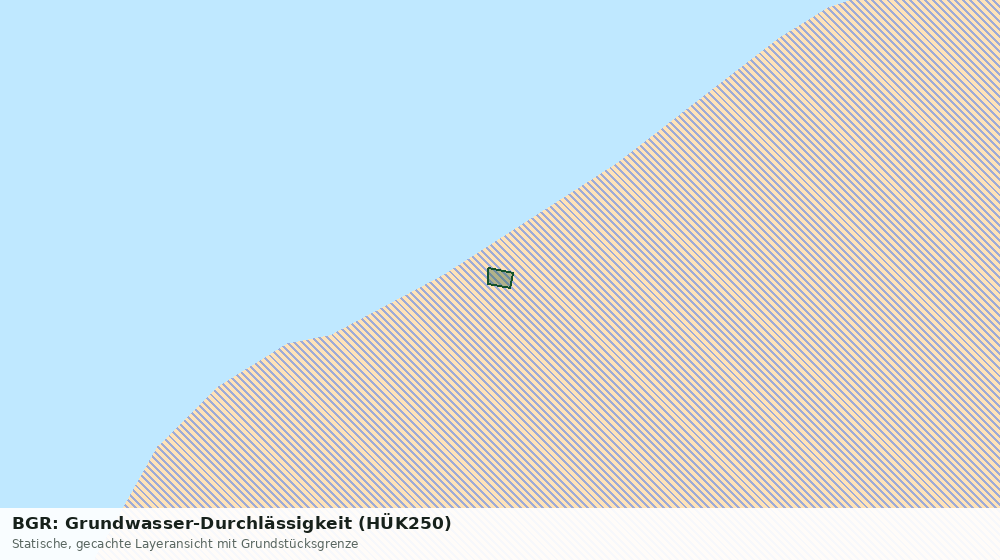 Statische Kartenansicht: BGR: Grundwasser-Durchlässigkeit (HÜK250)