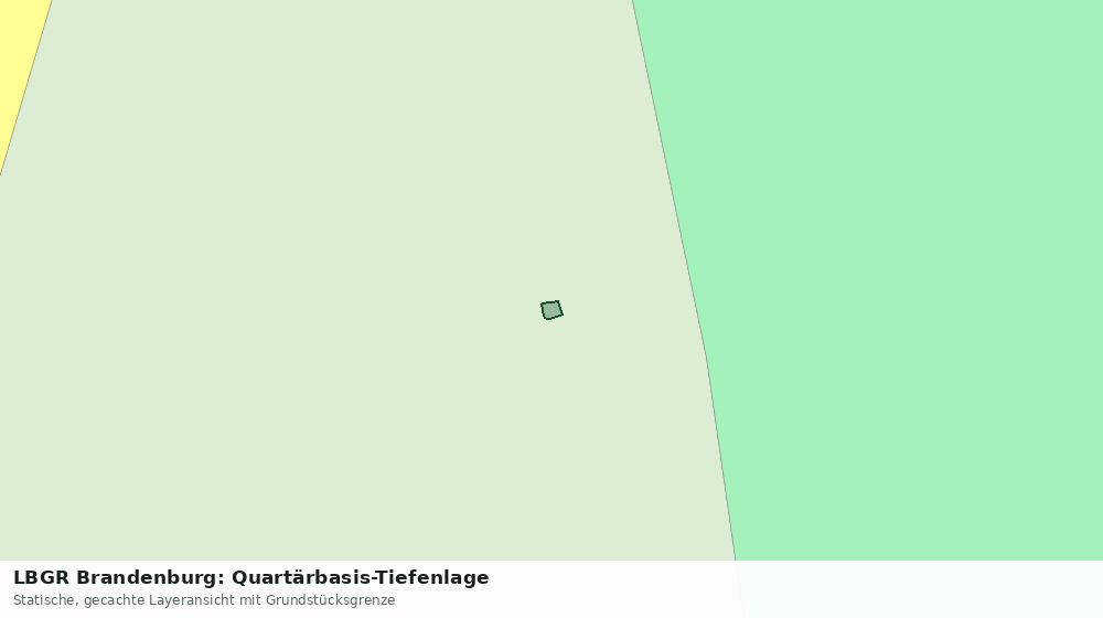 Statische Kartenansicht: LBGR Brandenburg: Quartärbasis-Tiefenlage