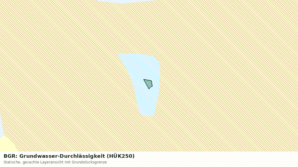 Statische Kartenansicht: BGR: Grundwasser-Durchlässigkeit (HÜK250)