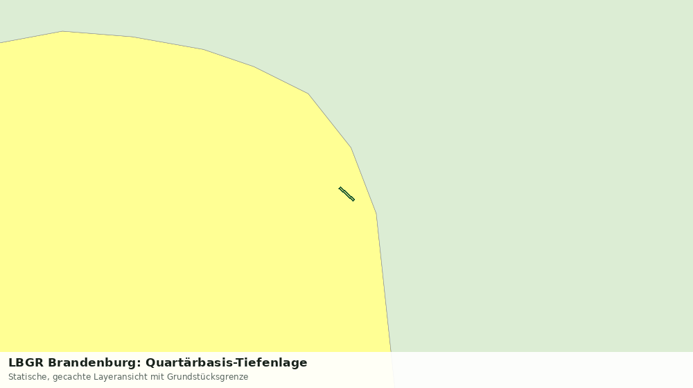 Statische Kartenansicht: LBGR Brandenburg: Quartärbasis-Tiefenlage