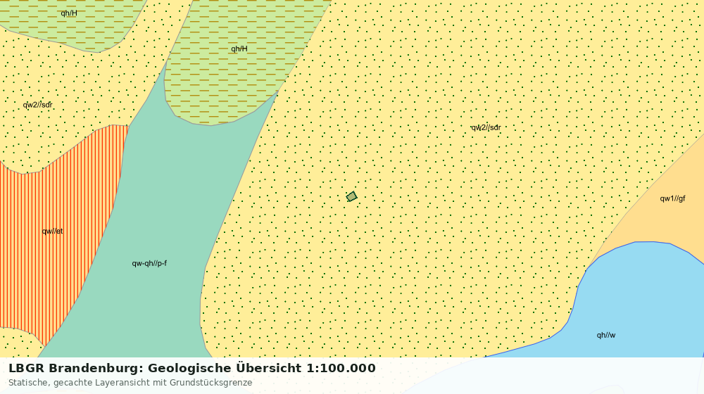 Statische Kartenansicht: LBGR Brandenburg: Geologische Übersicht 1:100.000