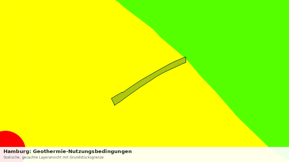 Statische Kartenansicht: Hamburg: Geothermie-Nutzungsbedingungen