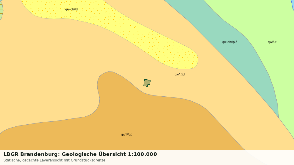 Statische Kartenansicht: LBGR Brandenburg: Geologische Übersicht 1:100.000