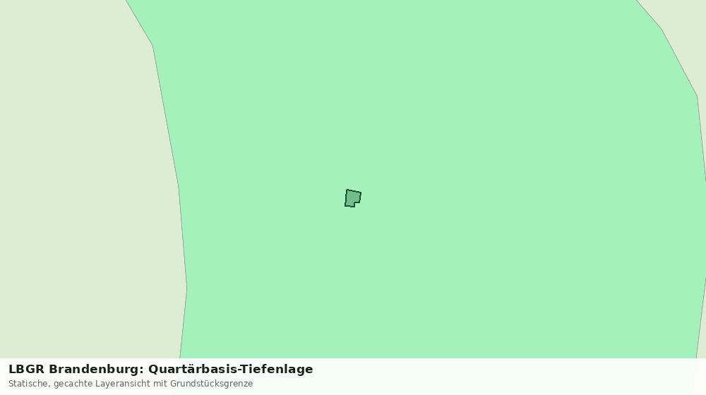 Statische Kartenansicht: LBGR Brandenburg: Quartärbasis-Tiefenlage