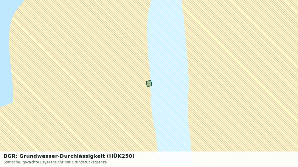 Statische Kartenansicht: BGR: Grundwasser-Durchlässigkeit (HÜK250)