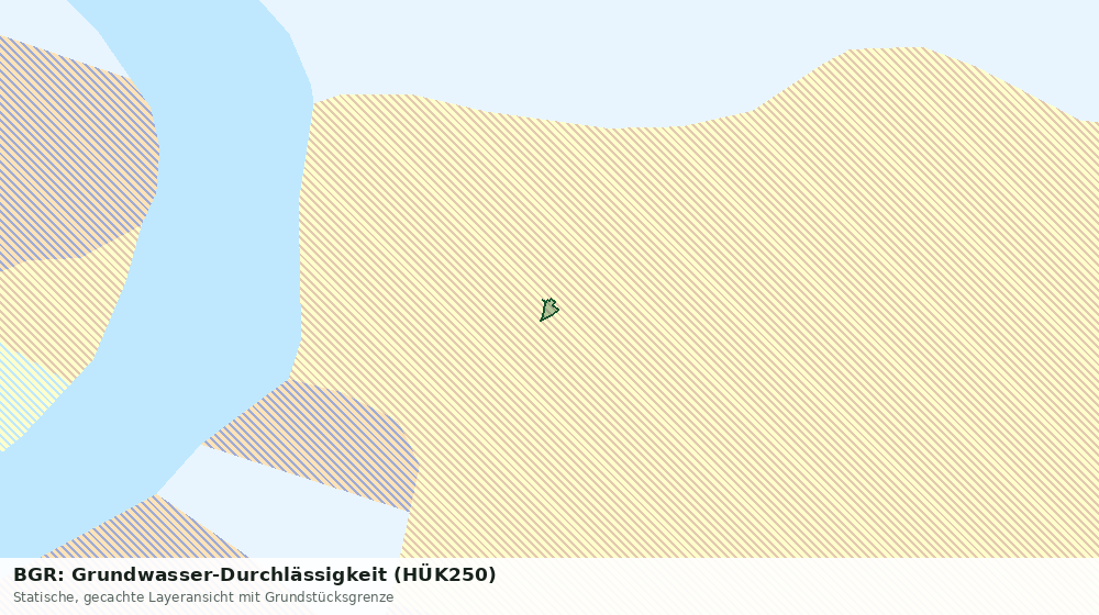 Statische Kartenansicht: BGR: Grundwasser-Durchlässigkeit (HÜK250)