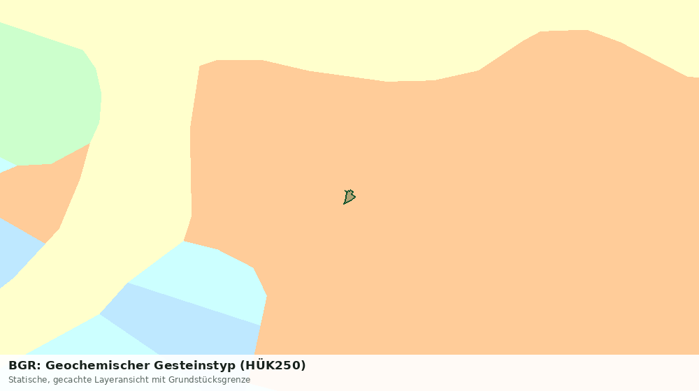 Statische Kartenansicht: BGR: Geochemischer Gesteinstyp (HÜK250)