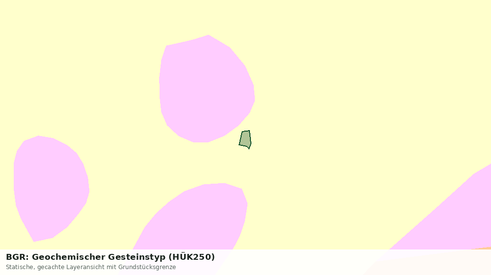 Statische Kartenansicht: BGR: Geochemischer Gesteinstyp (HÜK250)