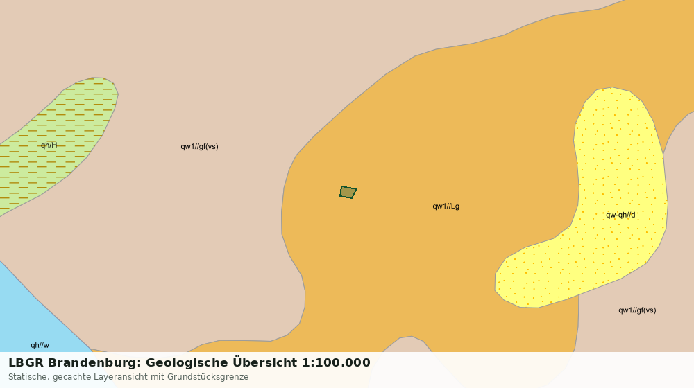 Statische Kartenansicht: LBGR Brandenburg: Geologische Übersicht 1:100.000