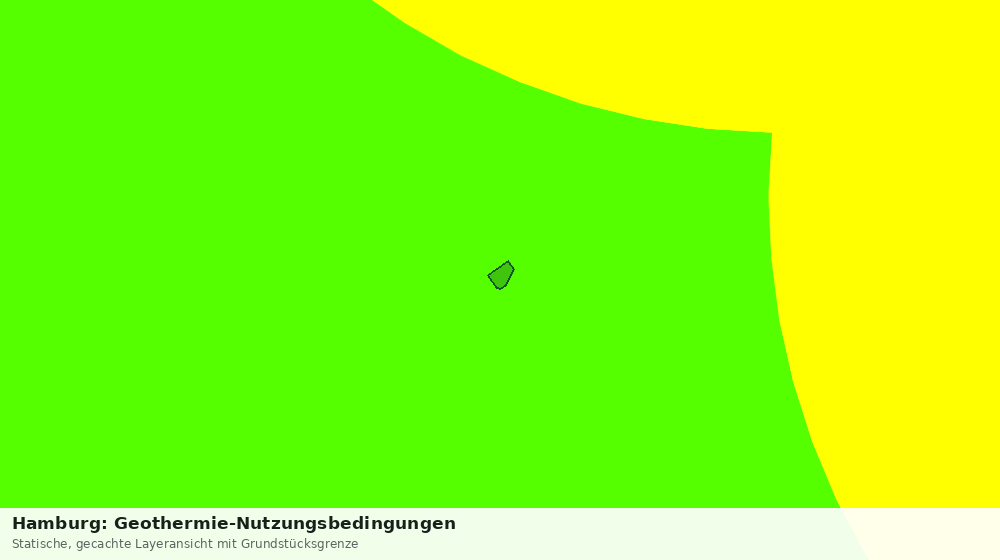 Statische Kartenansicht: Hamburg: Geothermie-Nutzungsbedingungen