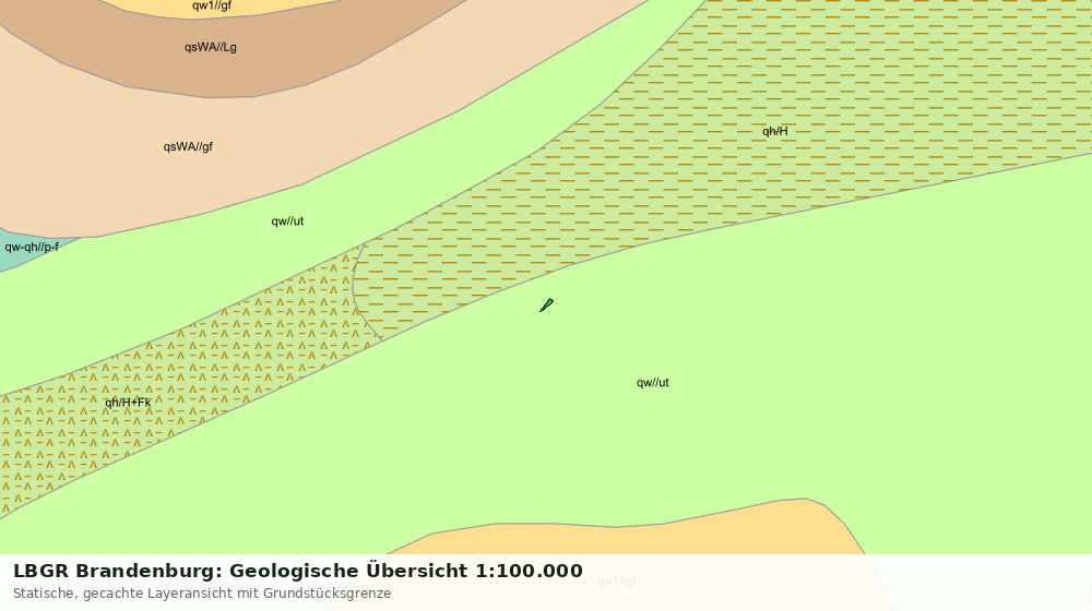 Statische Kartenansicht: LBGR Brandenburg: Geologische Übersicht 1:100.000