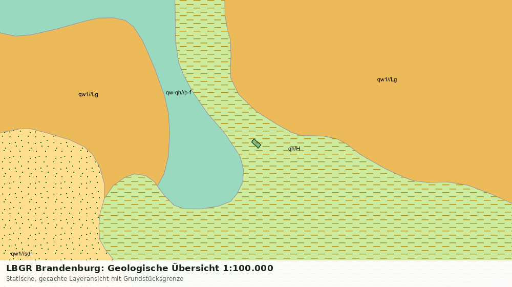 Statische Kartenansicht: LBGR Brandenburg: Geologische Übersicht 1:100.000