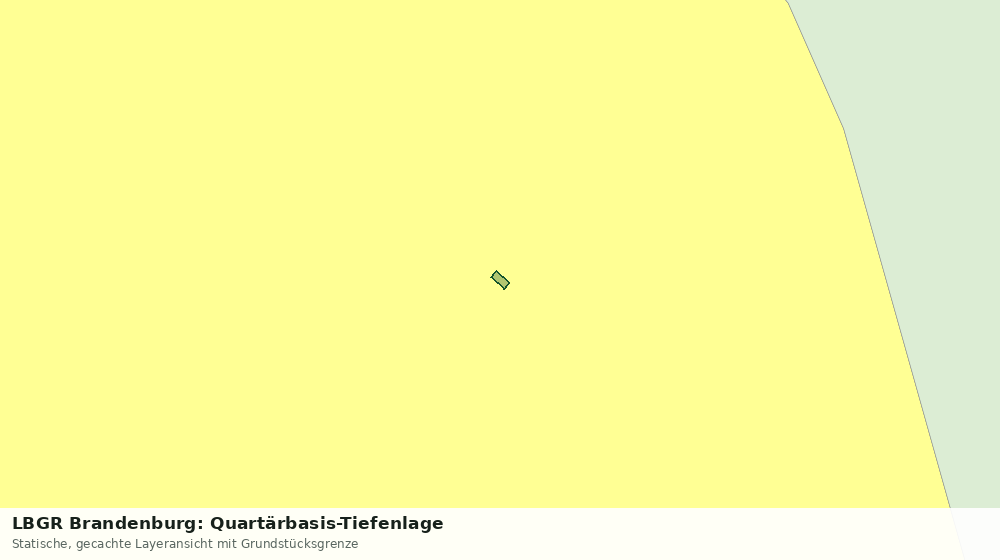 Statische Kartenansicht: LBGR Brandenburg: Quartärbasis-Tiefenlage