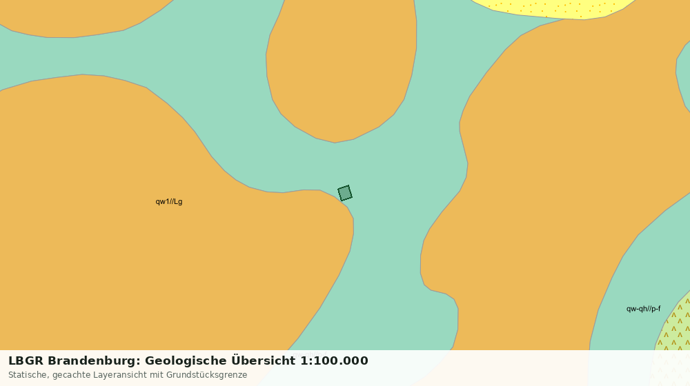 Statische Kartenansicht: LBGR Brandenburg: Geologische Übersicht 1:100.000