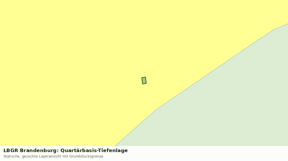 Statische Kartenansicht: LBGR Brandenburg: Quartärbasis-Tiefenlage