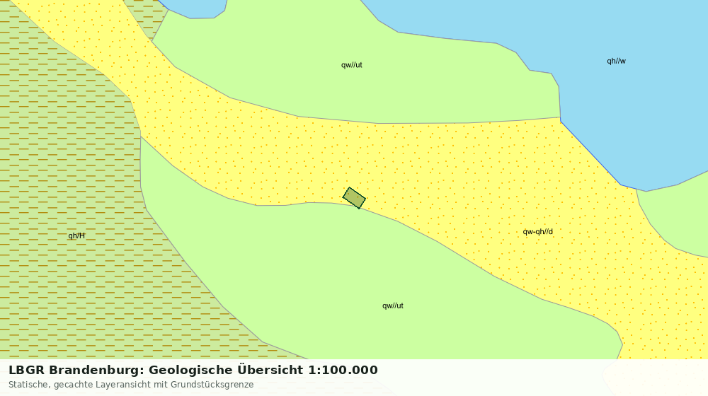 Statische Kartenansicht: LBGR Brandenburg: Geologische Übersicht 1:100.000