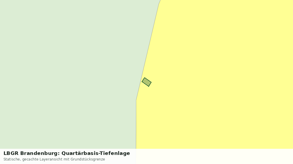 Statische Kartenansicht: LBGR Brandenburg: Quartärbasis-Tiefenlage
