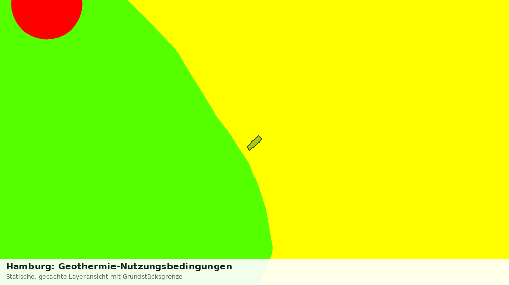 Statische Kartenansicht: Hamburg: Geothermie-Nutzungsbedingungen