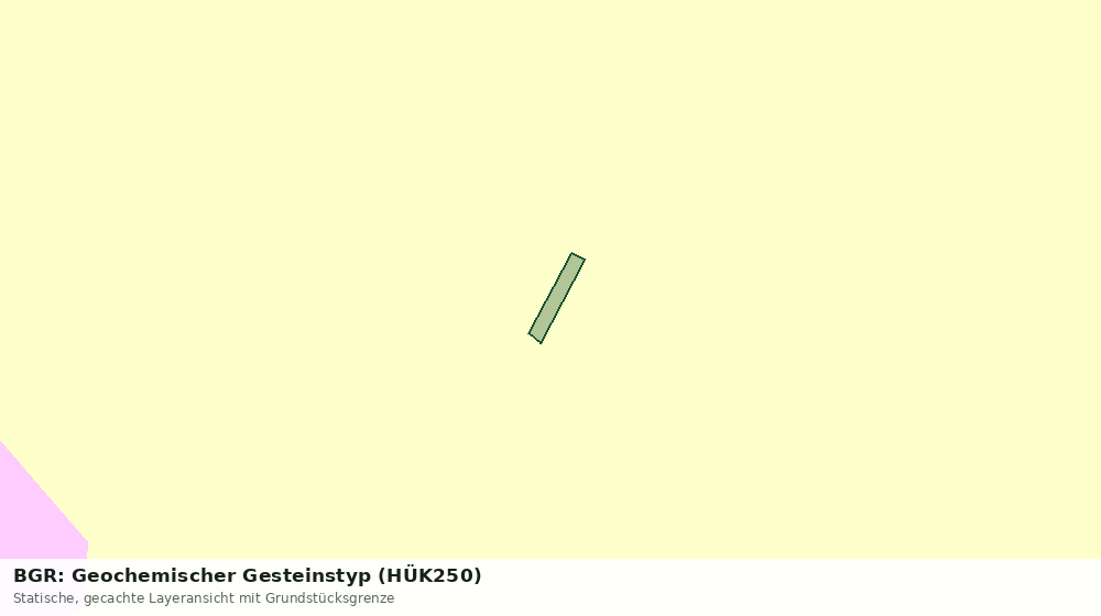 Statische Kartenansicht: BGR: Geochemischer Gesteinstyp (HÜK250)