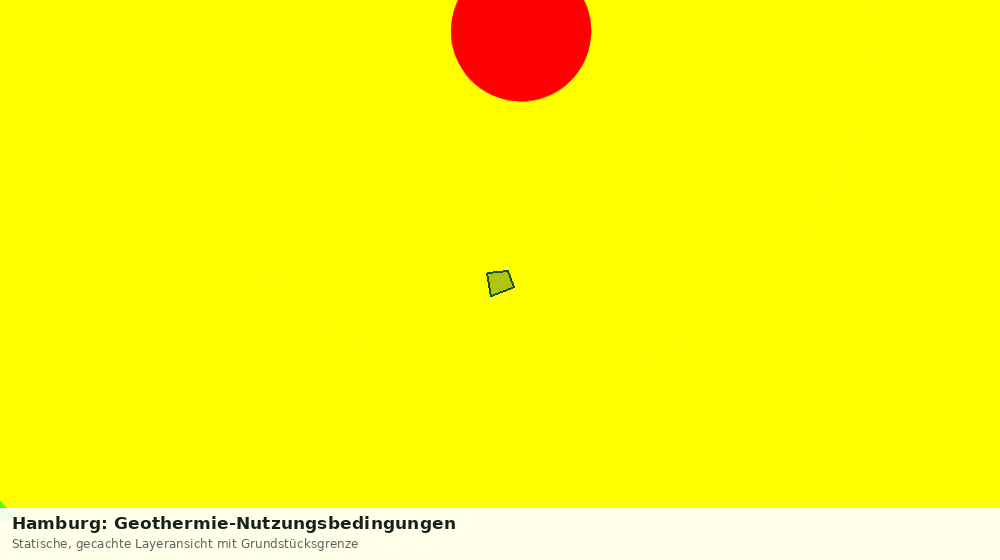 Statische Kartenansicht: Hamburg: Geothermie-Nutzungsbedingungen