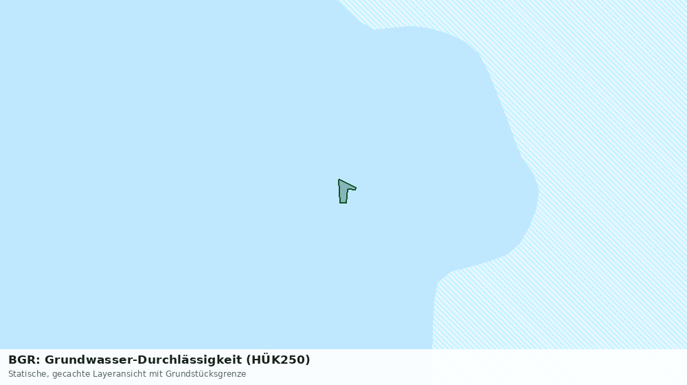 Statische Kartenansicht: BGR: Grundwasser-Durchlässigkeit (HÜK250)