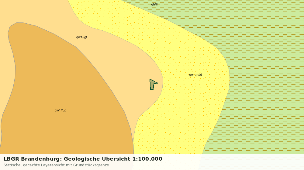 Statische Kartenansicht: LBGR Brandenburg: Geologische Übersicht 1:100.000