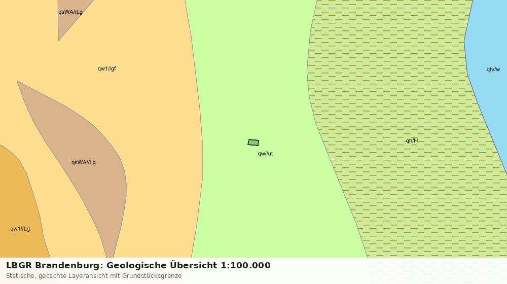 Statische Kartenansicht: LBGR Brandenburg: Geologische Übersicht 1:100.000