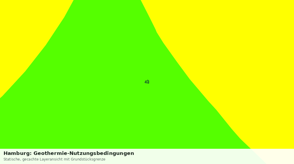Statische Kartenansicht: Hamburg: Geothermie-Nutzungsbedingungen