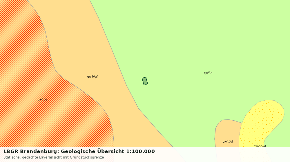 Statische Kartenansicht: LBGR Brandenburg: Geologische Übersicht 1:100.000