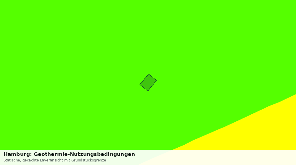 Statische Kartenansicht: Hamburg: Geothermie-Nutzungsbedingungen