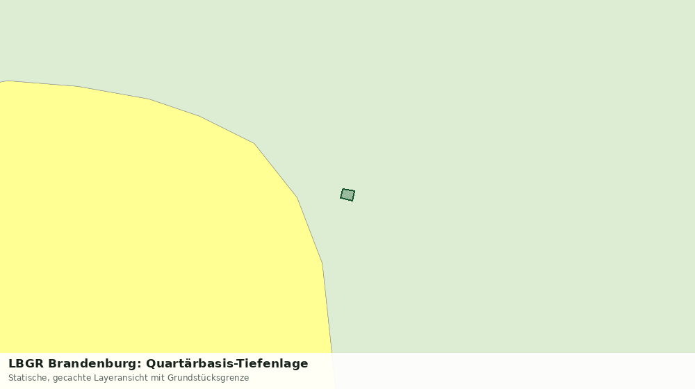 Statische Kartenansicht: LBGR Brandenburg: Quartärbasis-Tiefenlage