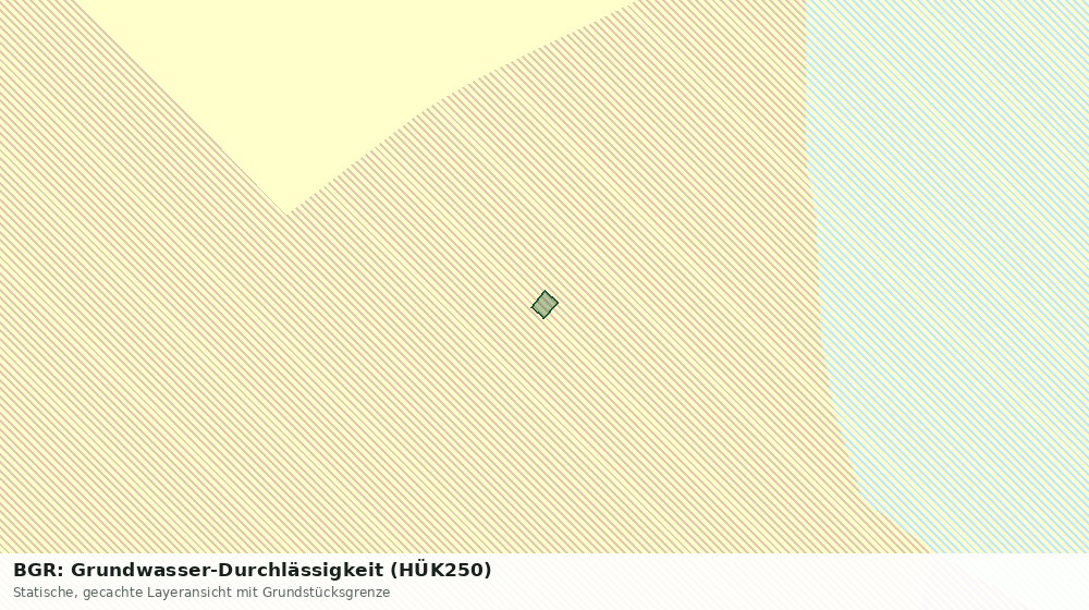 Statische Kartenansicht: BGR: Grundwasser-Durchlässigkeit (HÜK250)