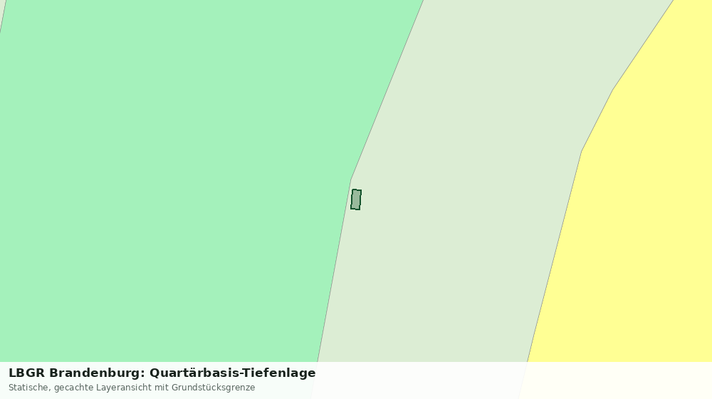 Statische Kartenansicht: LBGR Brandenburg: Quartärbasis-Tiefenlage