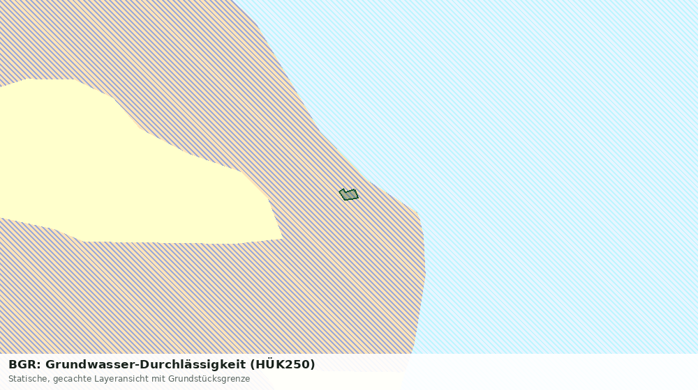 Statische Kartenansicht: BGR: Grundwasser-Durchlässigkeit (HÜK250)