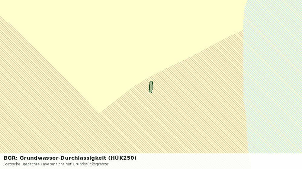 Statische Kartenansicht: BGR: Grundwasser-Durchlässigkeit (HÜK250)