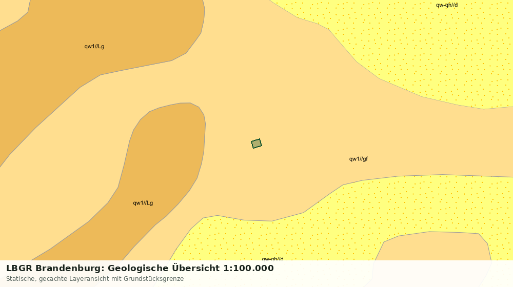 Statische Kartenansicht: LBGR Brandenburg: Geologische Übersicht 1:100.000