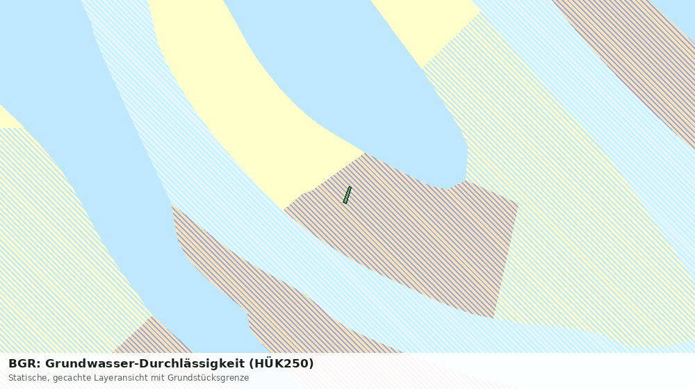 Statische Kartenansicht: BGR: Grundwasser-Durchlässigkeit (HÜK250)