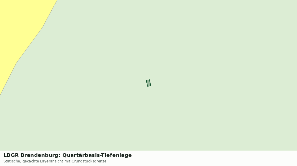 Statische Kartenansicht: LBGR Brandenburg: Quartärbasis-Tiefenlage