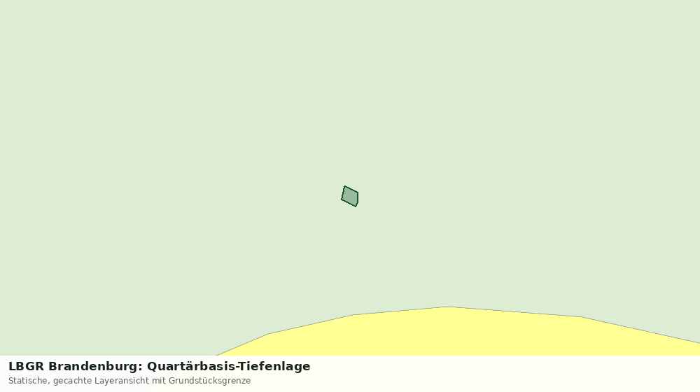 Statische Kartenansicht: LBGR Brandenburg: Quartärbasis-Tiefenlage