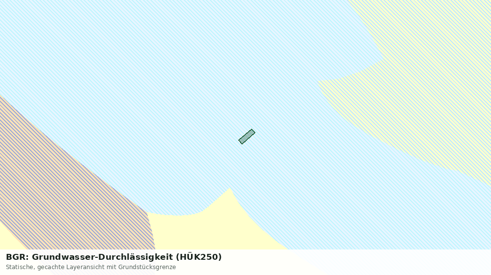 Statische Kartenansicht: BGR: Grundwasser-Durchlässigkeit (HÜK250)