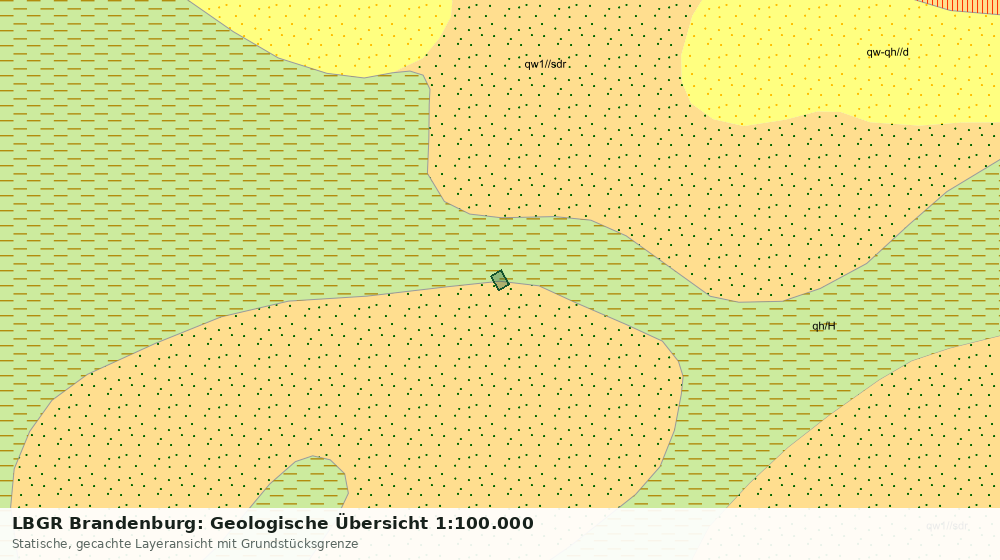 Statische Kartenansicht: LBGR Brandenburg: Geologische Übersicht 1:100.000
