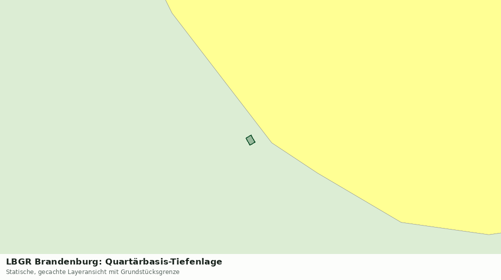 Statische Kartenansicht: LBGR Brandenburg: Quartärbasis-Tiefenlage